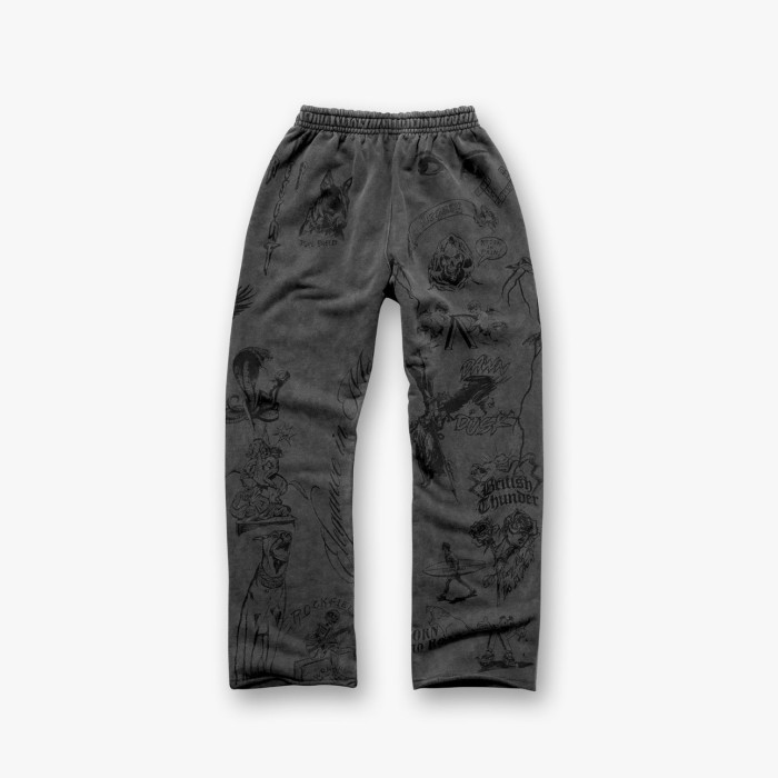 REPRESENT New All-Over Print American High-Street Style Unisex Loose Casual Pants
