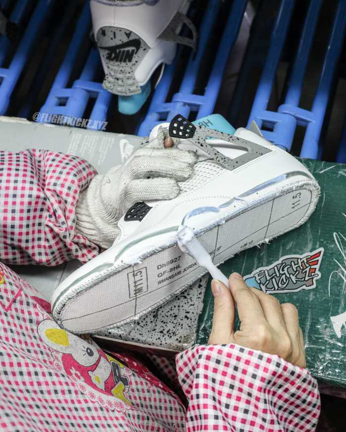 US Warehouse:Air Jordan 4 Retro OG 'White Cement' 2025 ( A1)