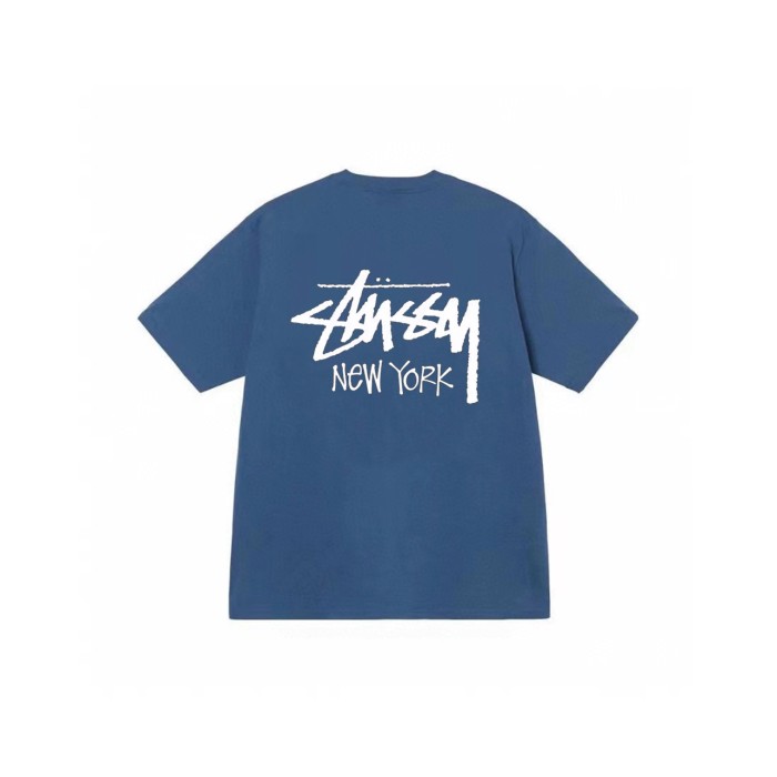 Stussy New York Custom Logo Print Crew Neck T-shirt