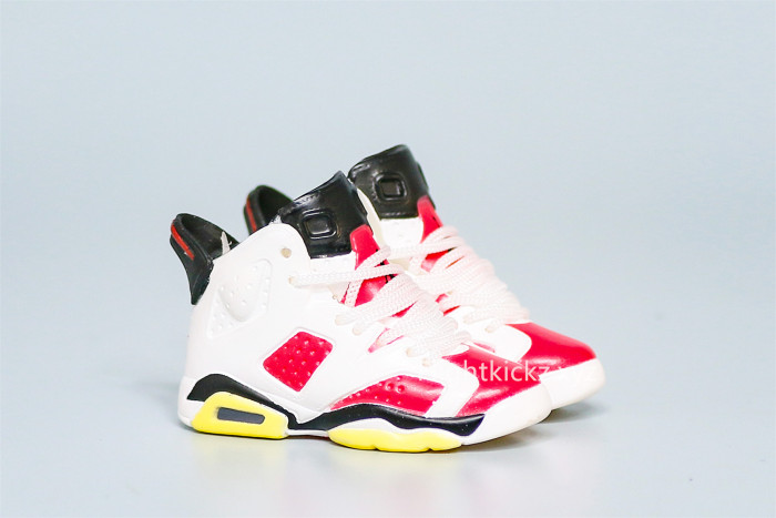 Mini Sneaker Air Jordan 6 Carmine 3D keychain