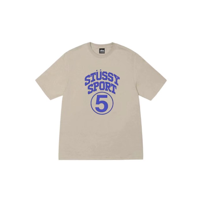 Stussy FW24 Men's SPORT Logo Print Crew Neck T-shirt