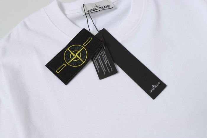 Stone Island Crewneck Drop-Shoulder Short-Sleeve T-Shirt