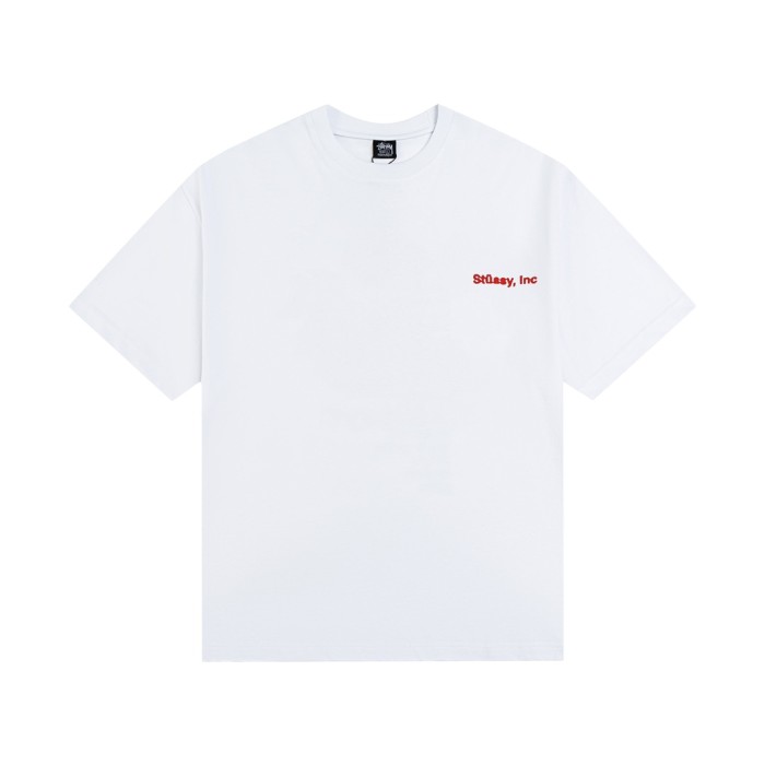 Stussy Merch Tag Print Crew Neck T-shirt