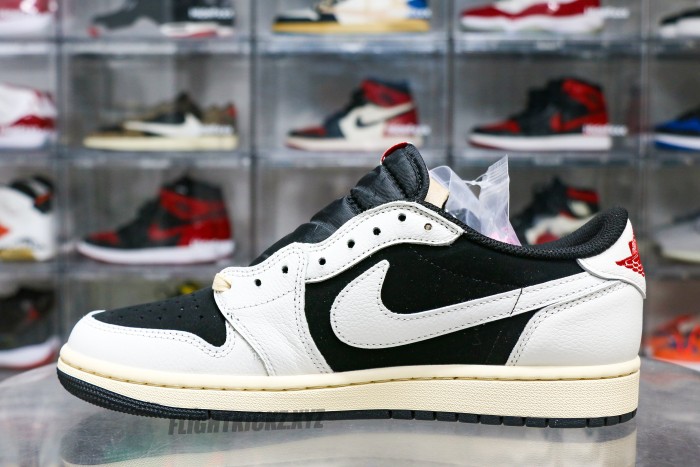 Travis Scott x Air Jordan 1 Low Black White Concept
