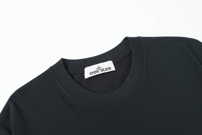 Stone Island Crewneck Drop-Shoulder Short-Sleeve T-Shirt
