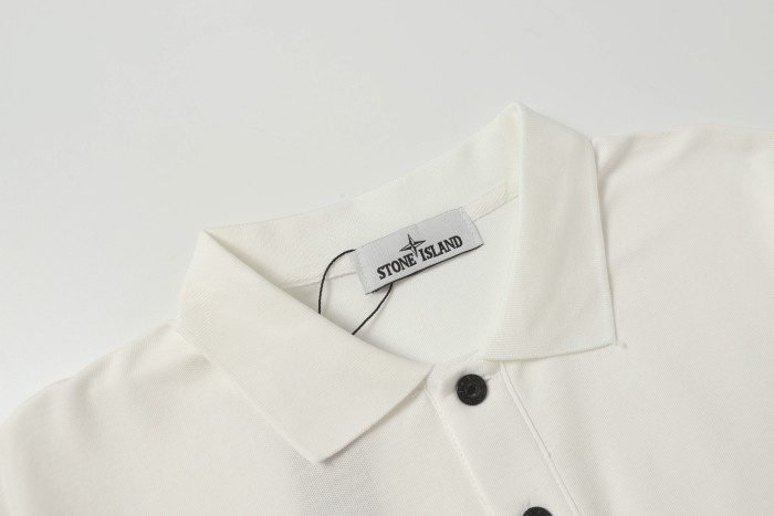 Stone Island Knitted Polo Shirt