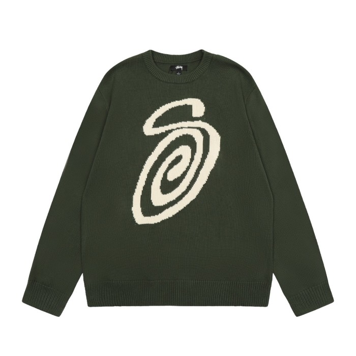Stussy Hairy Plaid Cardigan Sweater