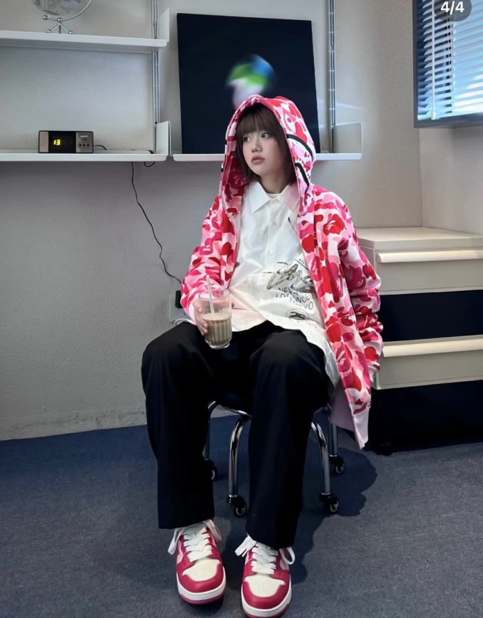 BAPE Classic Shark Mouth Camouflage Zip Hoodie