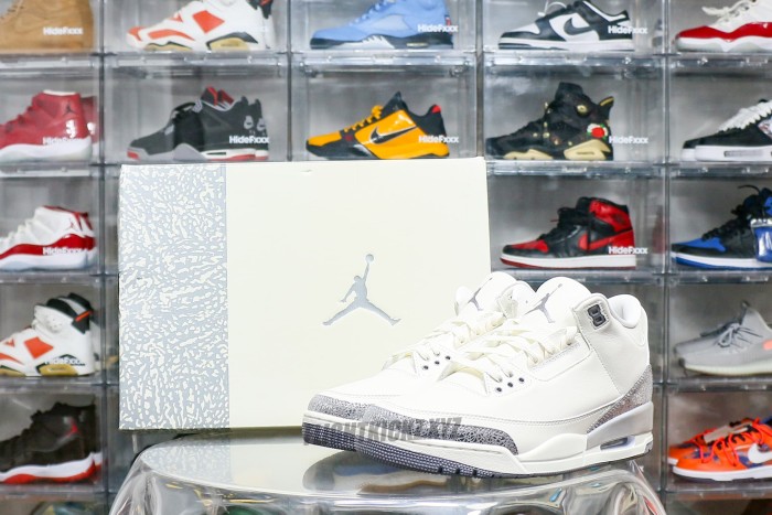 Air Jordan 3 Retro Sail Cement Grey 2025 WMNs（A1）