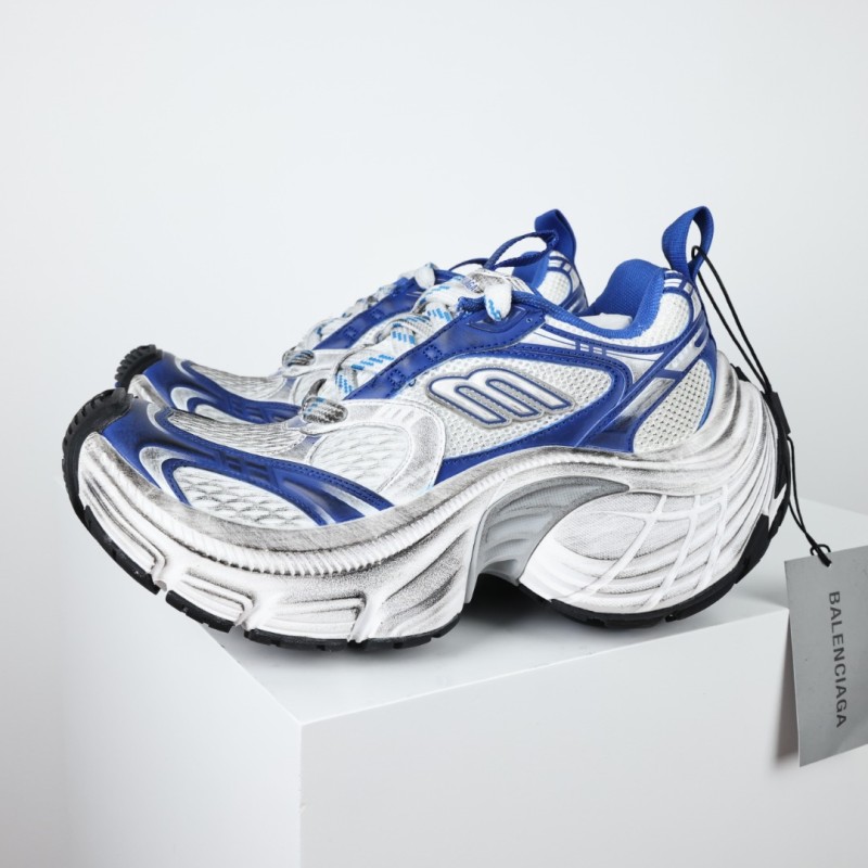 Balenciag*  10XL Sneaker Blue White Gray