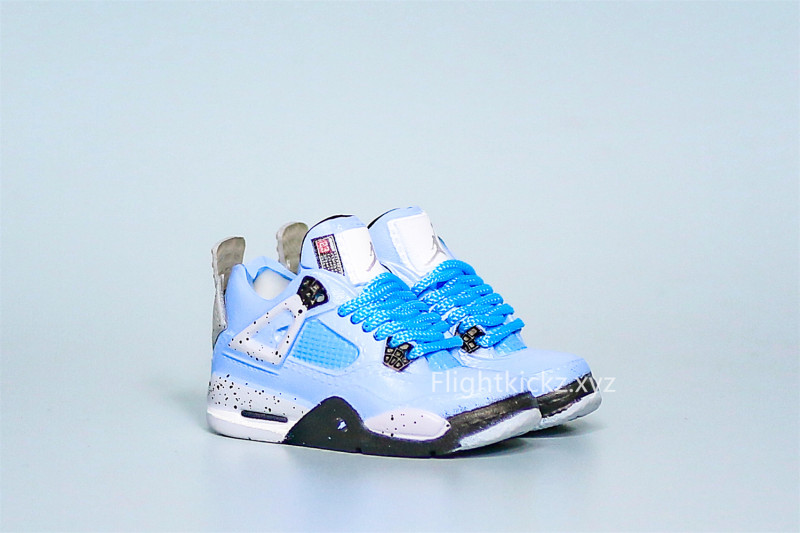 Mini SneakerJordan 4 Retro University Blue 3D keychain