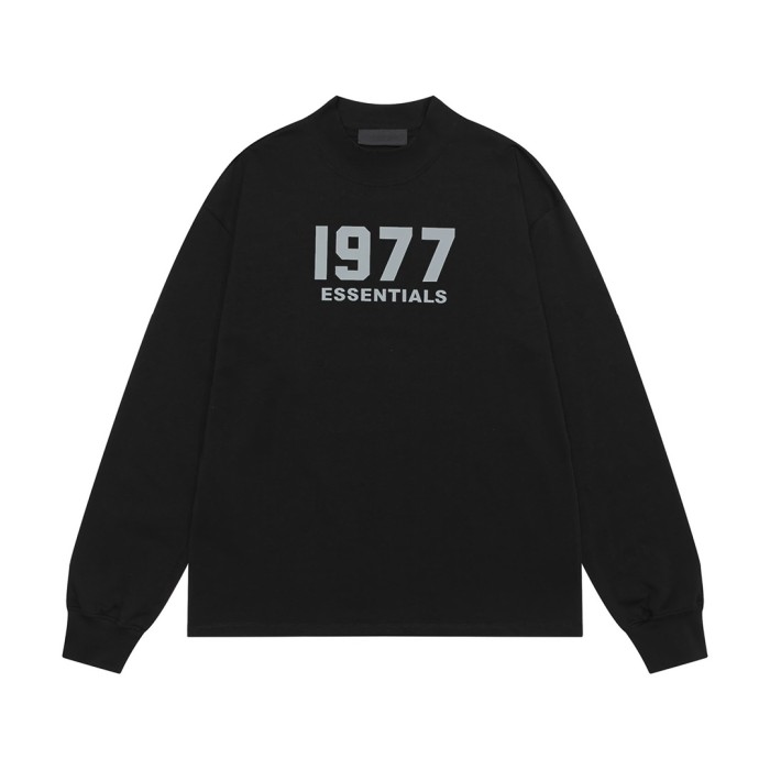Fear of god  1977 flocking print long-sleeved Tee