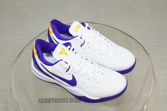 Nike Kobe 8 Protro “LSU White” PE (A1)