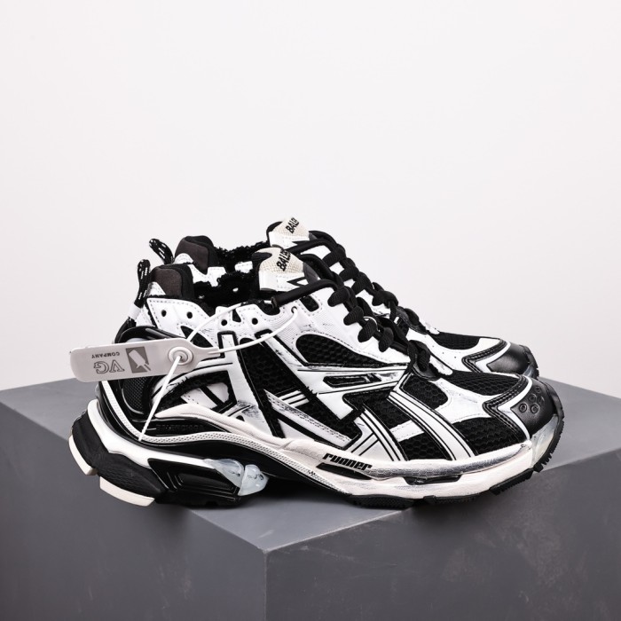 Balenciag* Runner Sneaker 'Black White'
