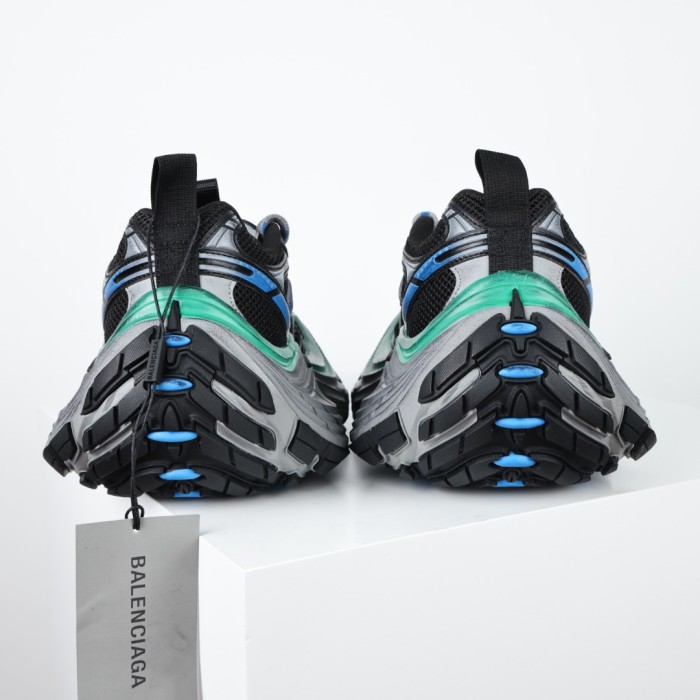 Balenciag* 10XL Sneaker  Black Blue Green