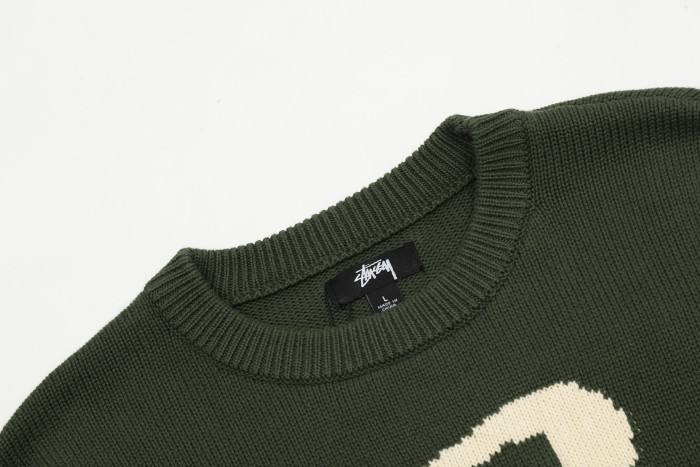 Stussy Hairy Plaid Cardigan Sweater