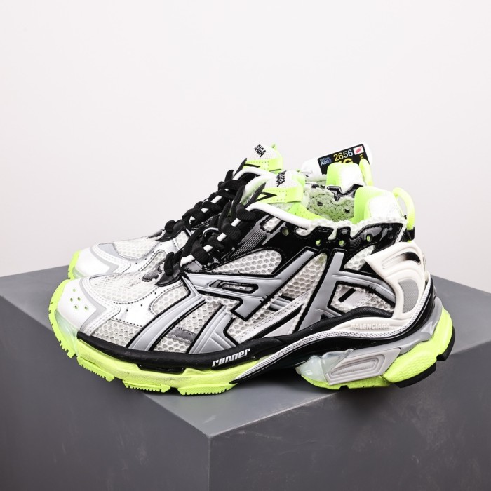 Balenciag* Runner Sneaker 'White Fluo Yellow'