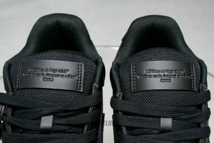 OFF-WHITE Out Of Office OOO Low Tops Black Gum