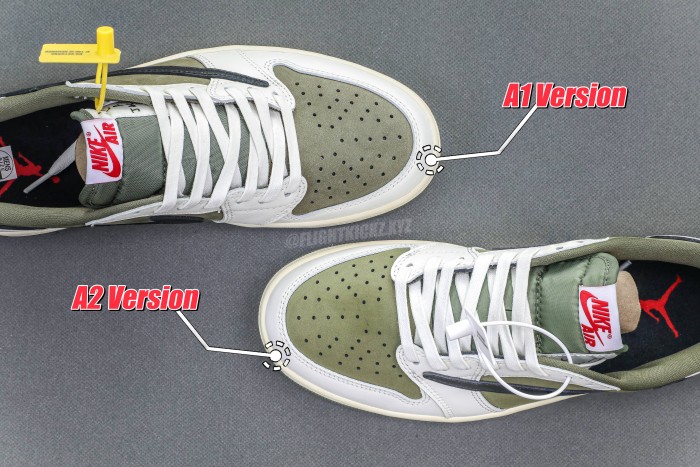 Travis Scott x Air Jordan 1 ' Medium Olive' GS（A1）
