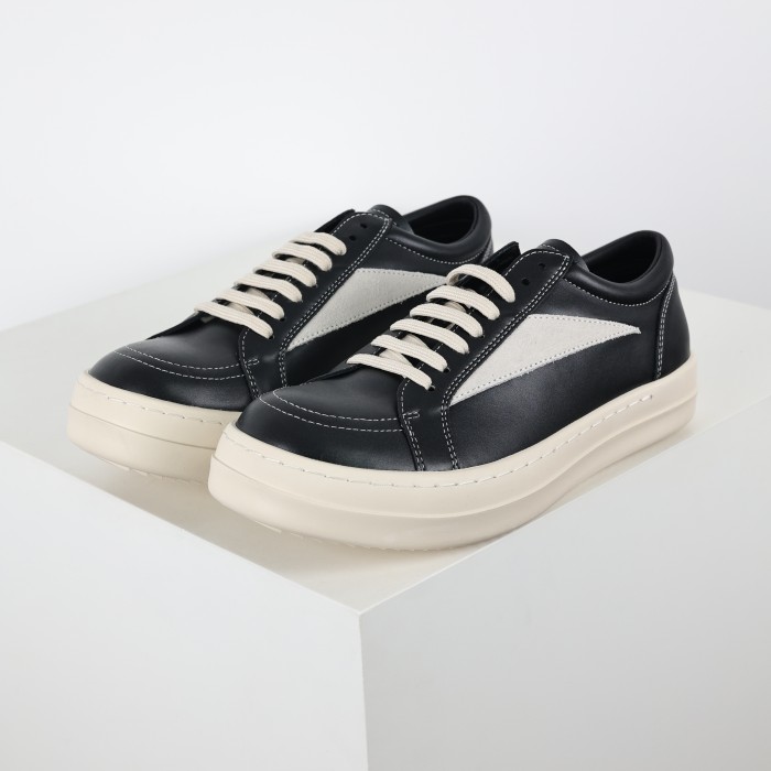 R!ck Owens Luxor Vintage Lows ‘Black Milk’