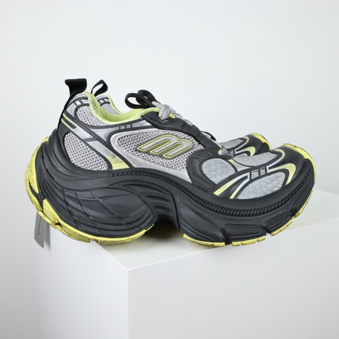 Balenciag*  10XL Sneaker Black Yellow Gray