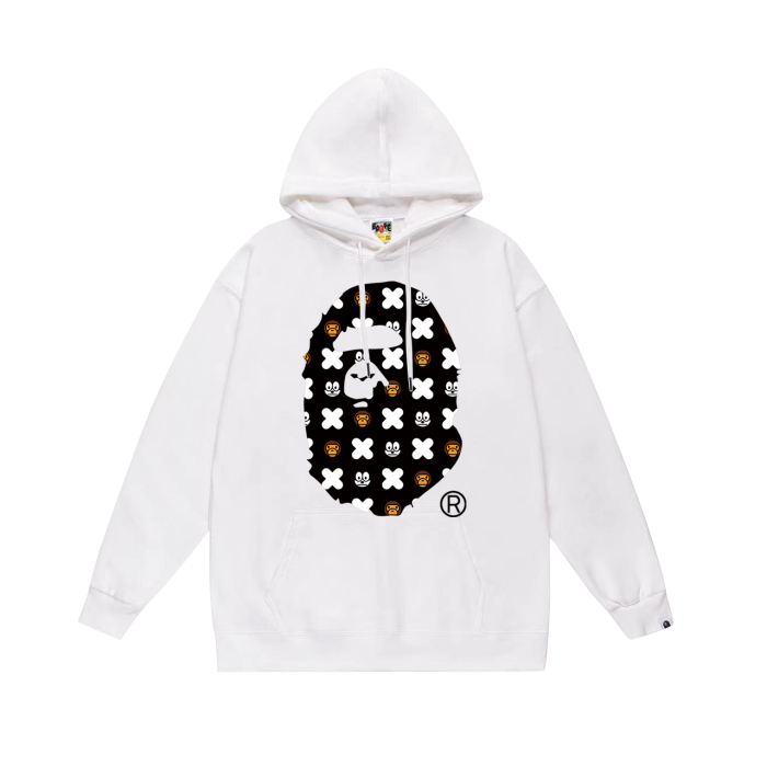 BAPE Ape Head cartoon graphic print hoodie