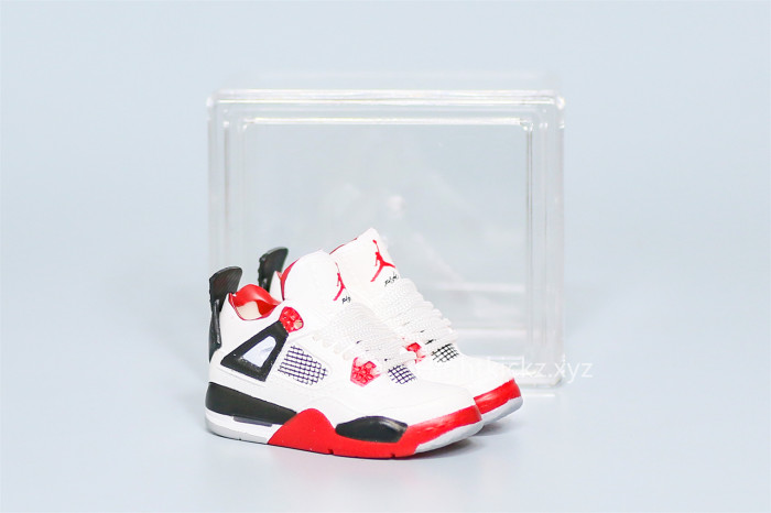 Mini Sneaker Air Jordan 4 Fire Red 3D keychain