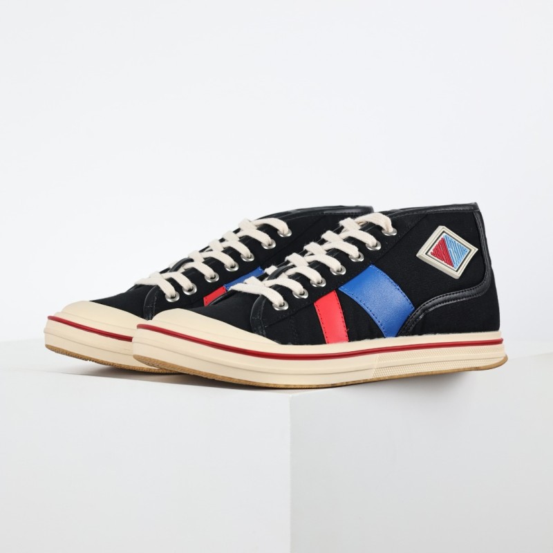 Botteg@ Venet@ Elliott Black Sporty Sneaker High