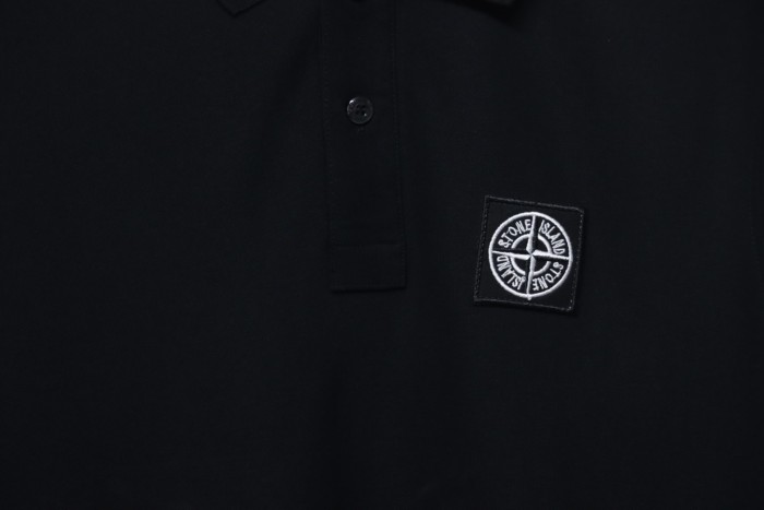 t0ne Island Stone Island Junior Diagonal Fleece Polo T-shirt