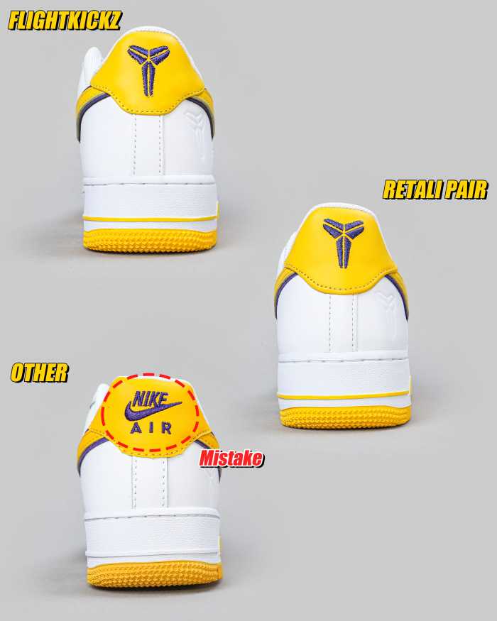 Nike Air Force 1 Low Retro QS Kobe Bryant Lakers Home（A1）
