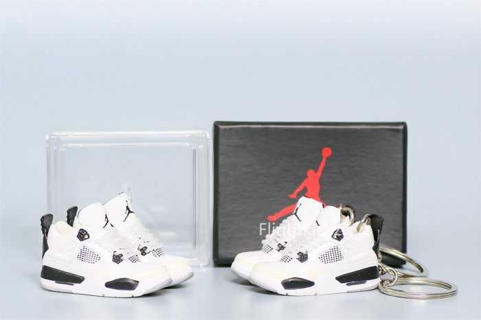 Mini Sneaker Air Jordan 4 Retro Military Black 3D keychain