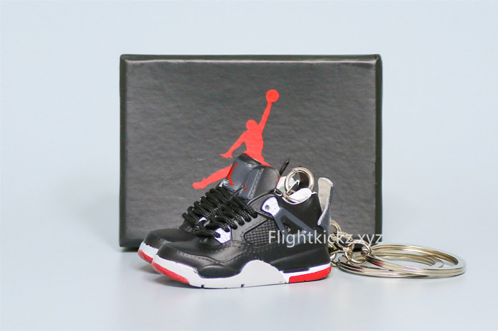 Mini Sneaker Air Jordan 4 Bred 3D keychain