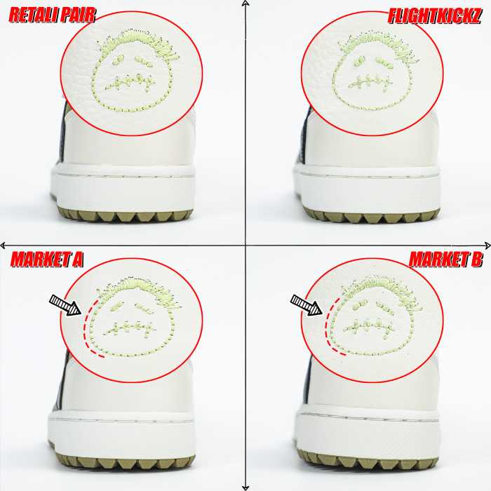 Travis Scott x Air Jordan 1 Low Golf Neutral Olive GS（A1）