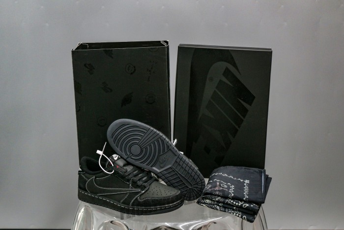 Travis Scott x Nike Air Jordan 1 Low OG “BlackPhantom”（A2 Batch)