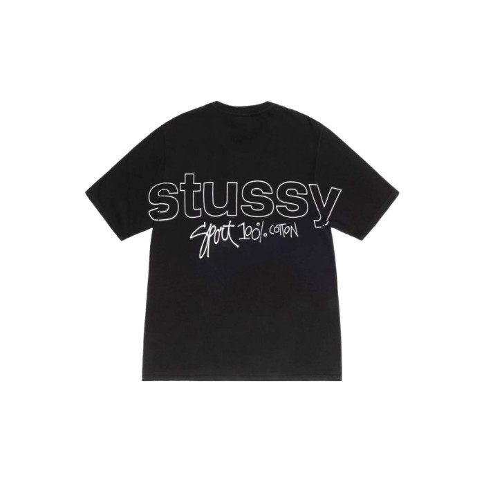 Stussy SS24 Sport 100% Graffiti Print Couple T-shirt