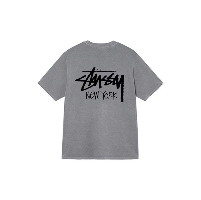 Stussy New York Custom Logo Print Crew Neck T-shirt