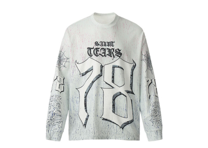 Saint Mich@el Tears 78 Full Print Long Sleeve