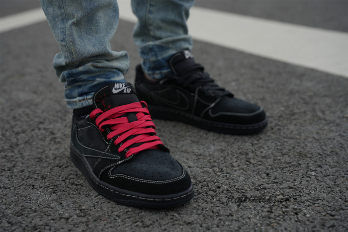 US Warehouse:Travis Scott x Nike Air Jordan 1 Low OG “Black/Phantom”（A1）