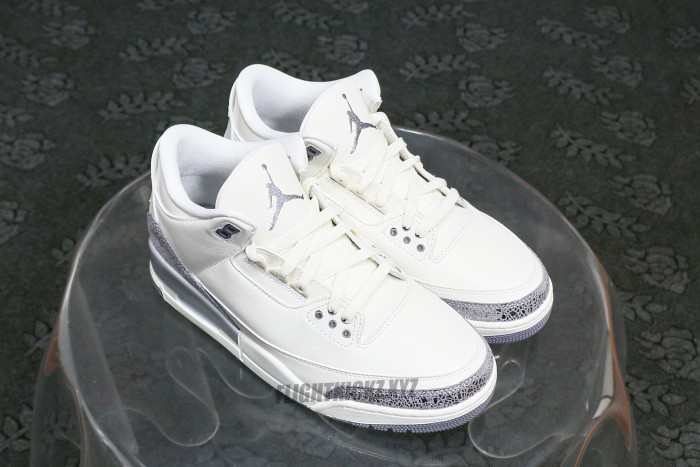 Air Jordan 3 Retro Sail Cement Grey 2025 WMNs（A1）