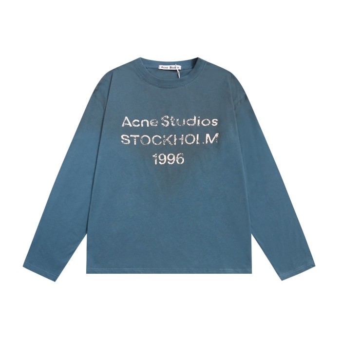 Acne Studios Vintage 1996 Tie-Dye Washed Lightweight Long-Sleeve Shirts