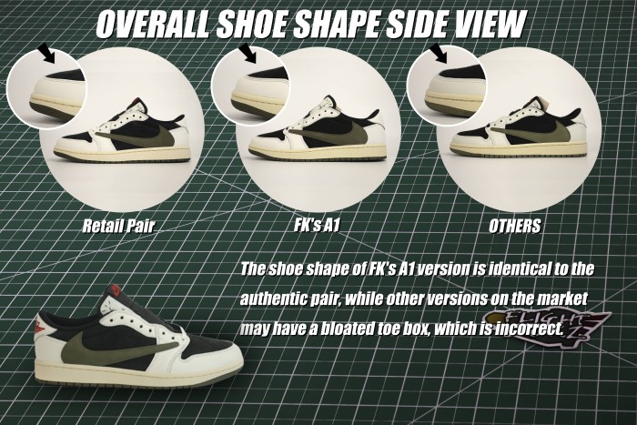 US Warehouse: Travis Scott x Air Jordan 1 Low OG SP WMNS Olive （A1）