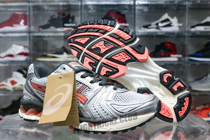 Gel-Kayano 14 Silver Papaya 2025