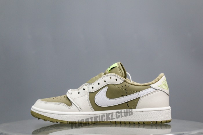 Travis Scott x Air Jordan 1 Low Golf Neutral Olive (A2 Batch)