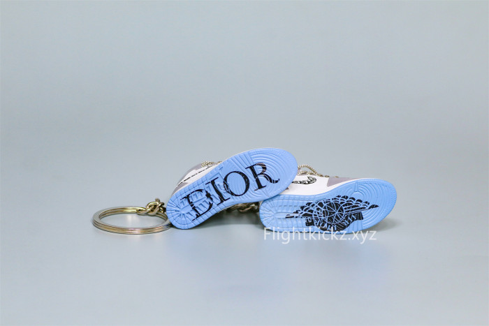 Mini Sneaker Di0r x Air Jordan 1 High 3D keychain