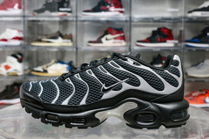 Air Max Plus Premium Black Metallic Silver