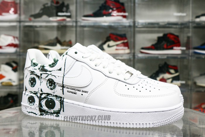 Suprem3 X Comme Des Garcons SHIRT X Air Force 1 Low Eyes