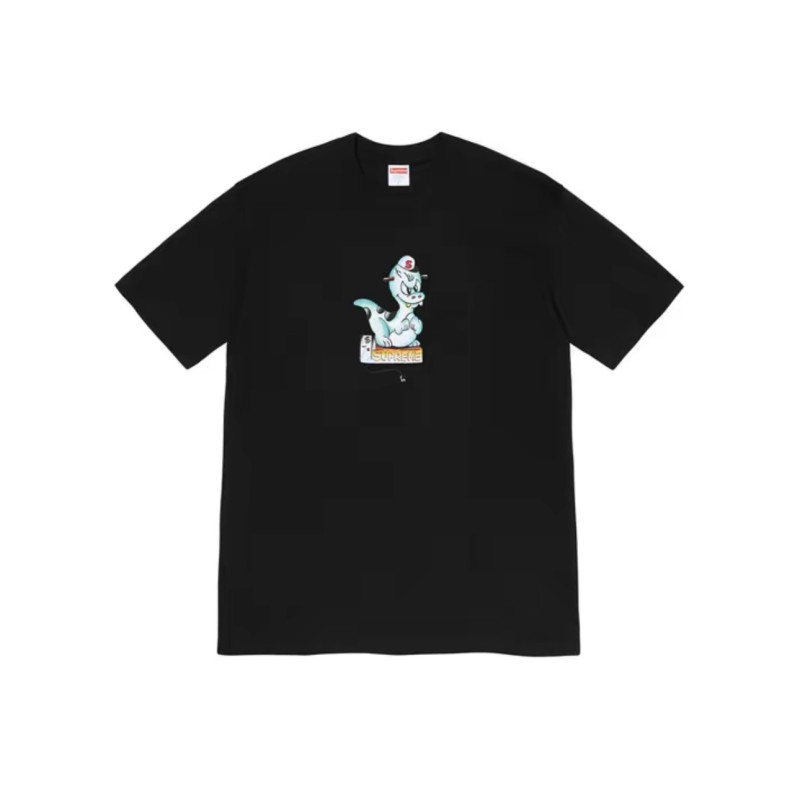 Supreme Dinosaur Comic Logo Print T-Shirt