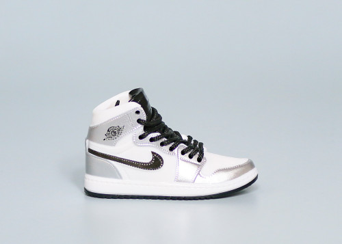 Mini Sneaker Air Jordan 1  'White/Silver'  3D keychain