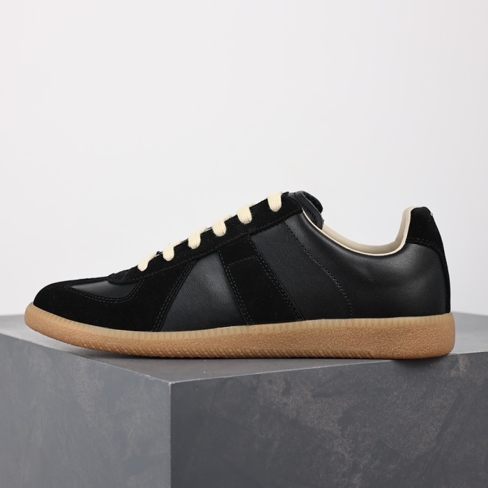 M@ison M@rgiela Replica low-top Leather Sneakers  ‘Black’