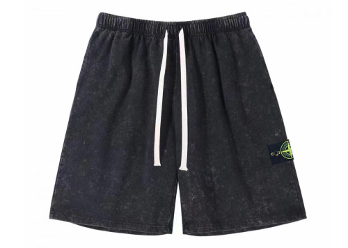 Stone Island Washed Distressed Shorts